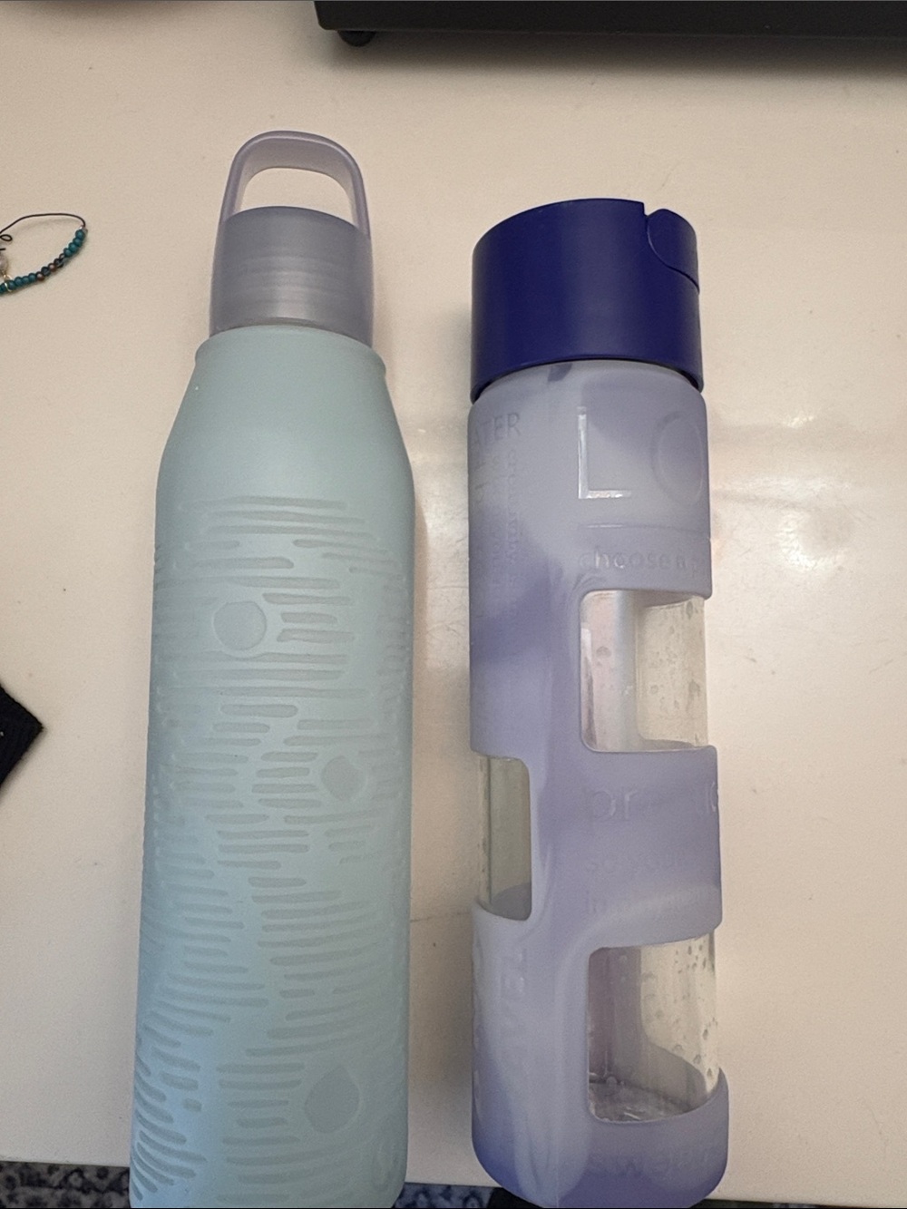 Lululemon glass water bottle